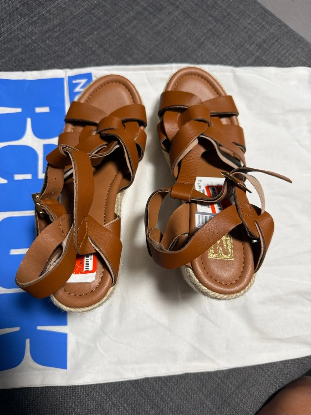 NWT Bruno Magli Estra Espadrille Platform Wedge (AS IS)